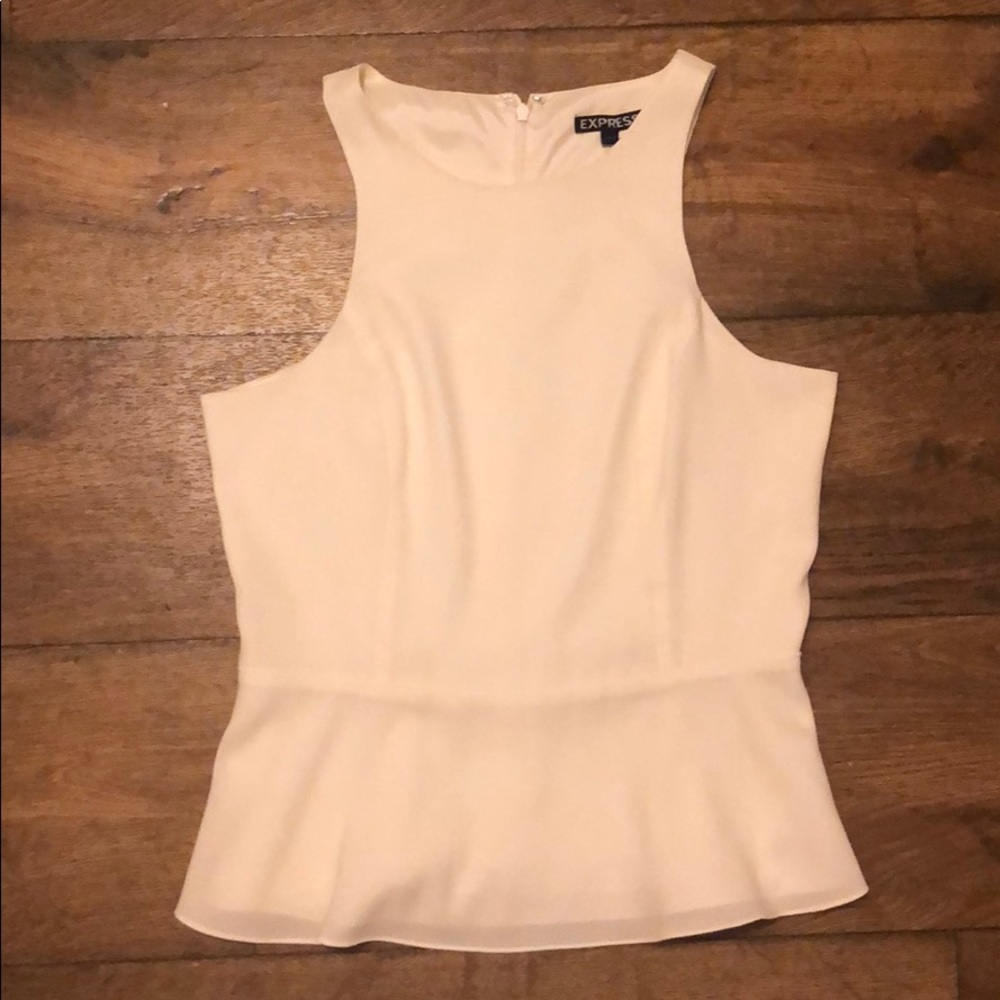 Express peplum tank top. Size S